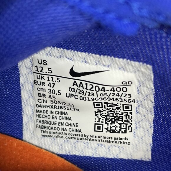 Nike Pole Vault Elite Jumping Athletic Track & Field Spikes Men’s Size 12.5 Blue - Picture 12 of 12